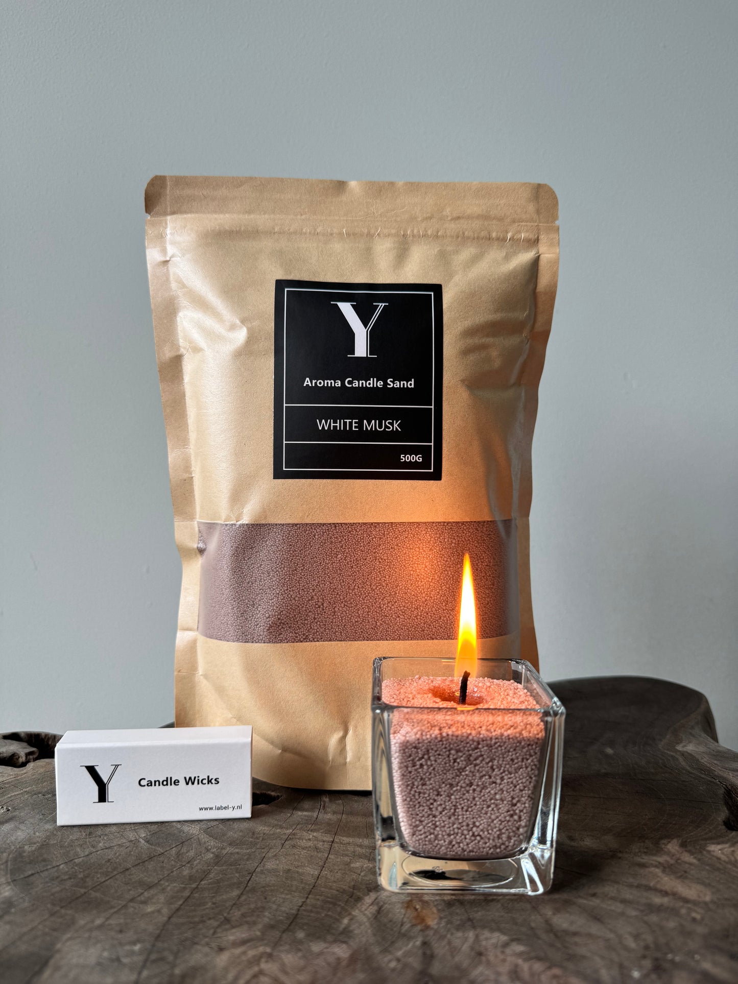 Aroma Candle Sand Geur Kaarsenzand White Musk Witte Musk