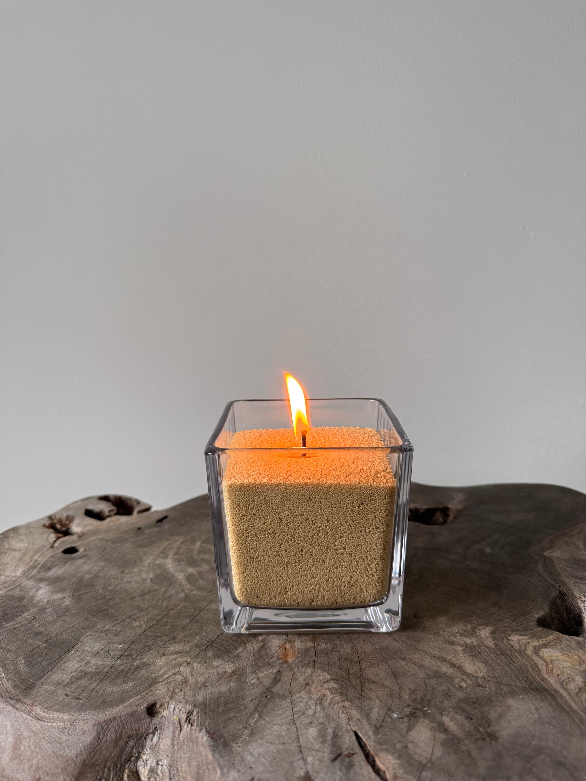 Aroma Candle Sand Geur Kaarsenzand Vierkant Glas Middel